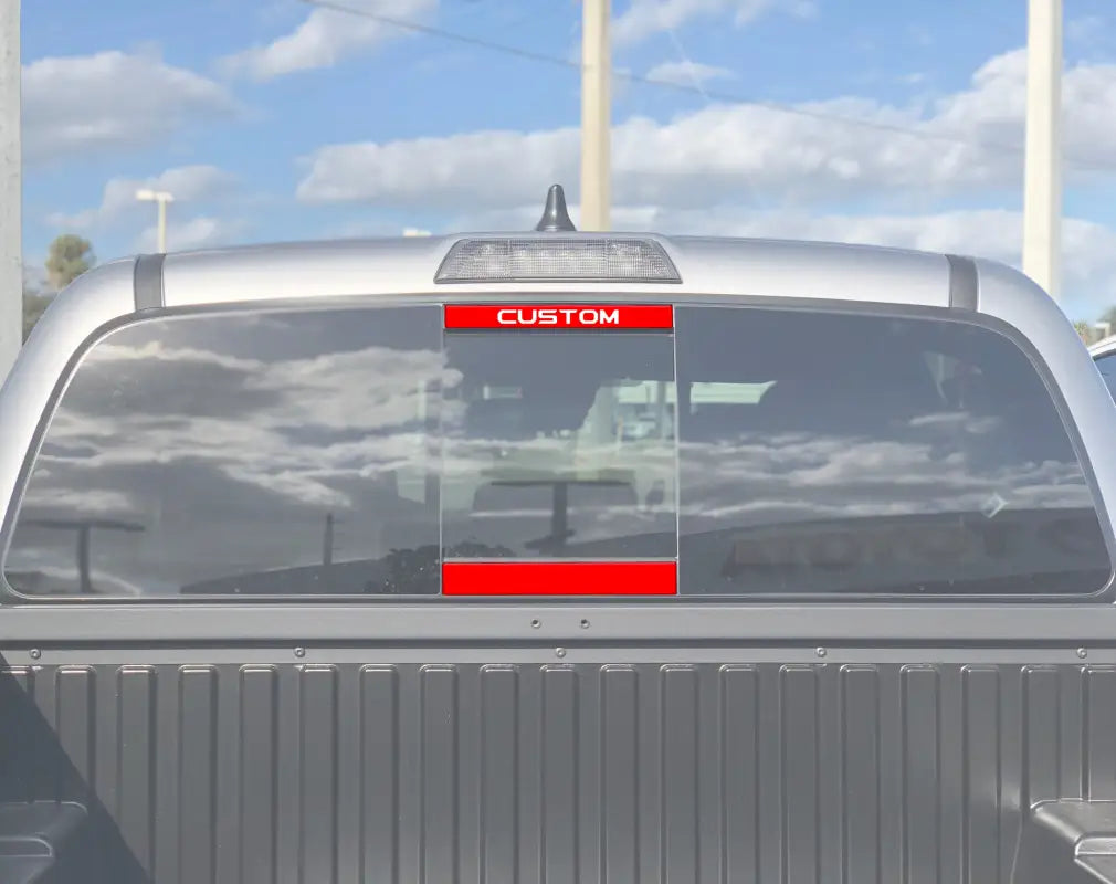 Rear Power Sliding Window Accent Overlays Fits 16-23 Tacoma - Exterior Accessories > Decals