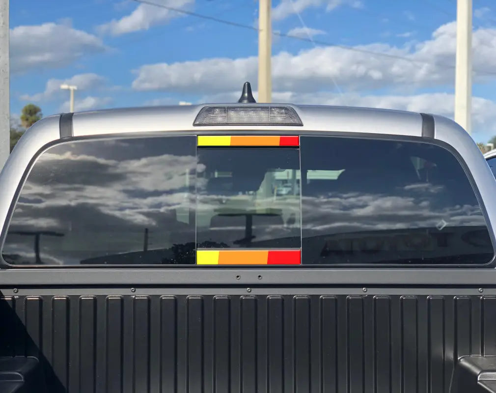 Rear Power Sliding Window Accent Trim Fits 2016-2020 Toyota Tacoma *OE Color - Gloss TRD Red