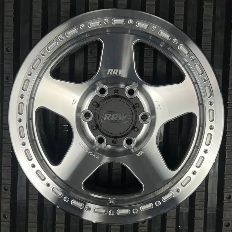 Silver five-spoke monoforged series wheel with embossed ABS for RG4-H Hybrid MonoForged Wheel