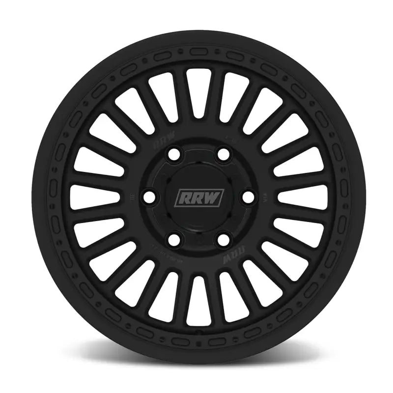 Black multi-spoke wheel from RG6-H Hybrid MonoForged Wheel monoforged series with embossed ABS finish