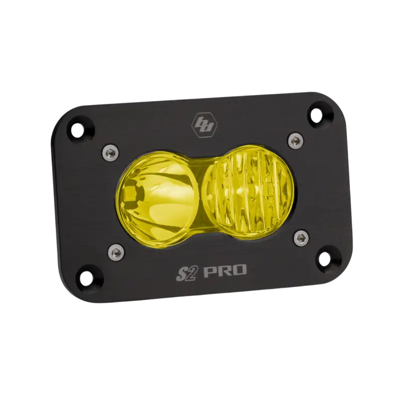 Rectangular black LED light with yellow lenses for S2 Pro Flush Mount LED Light Universal