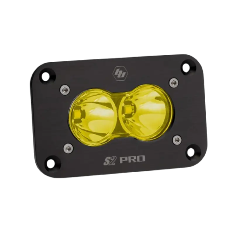 Yellow dual-lens off-road LED light for S2 Pro Flush Mount pro LED light driving combo