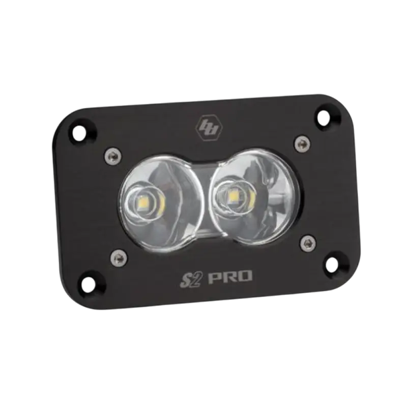 Black rectangular dual-lens LED light for S2 Pro Flush Mount LED Light driving combo