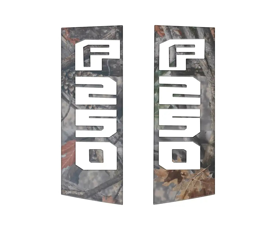 Camo F250 decals for Ford Super Duty Side Emblem Accent Trim 2017-2022
