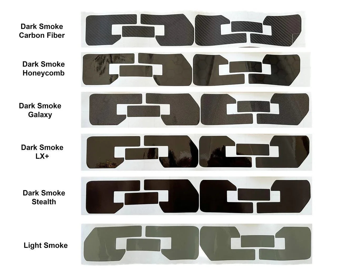 Smoked Sidemarker Overlays (Front Only) For 2016-2023 Tacoma