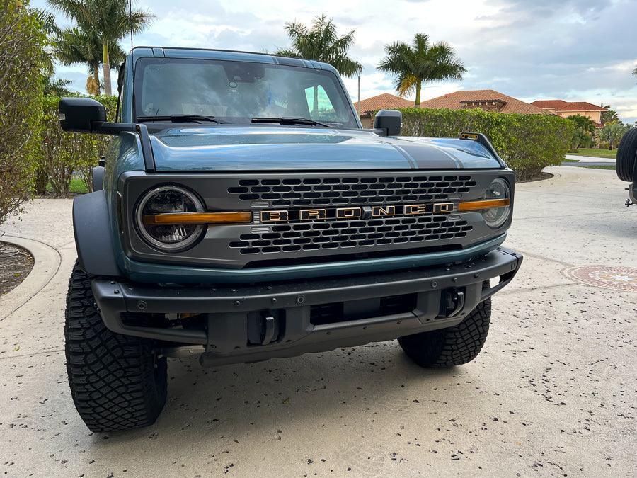 Smoked Signature DRL Bar Overlays For 2021+ Bronco (Signature Headlights)