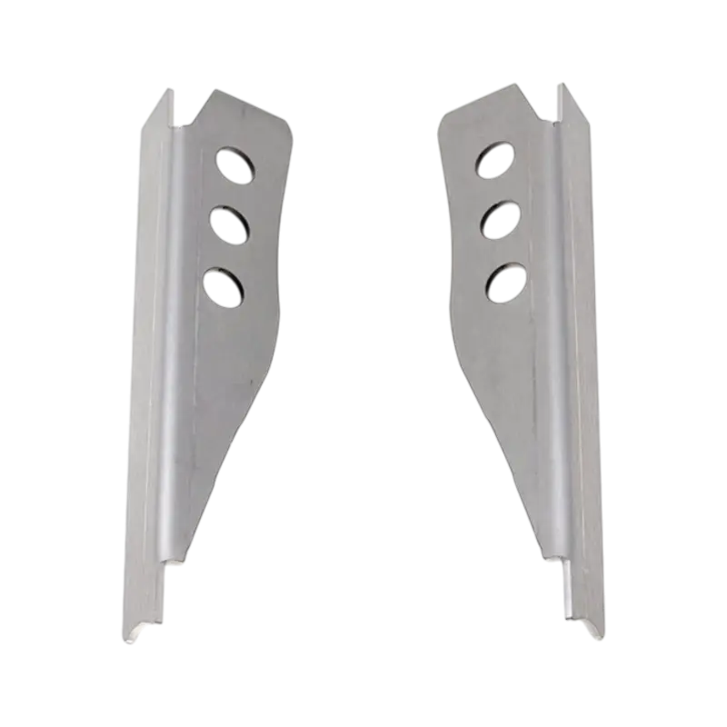 Silver metal spindle gussets with holes for 1st gen SEQUOIA control arms