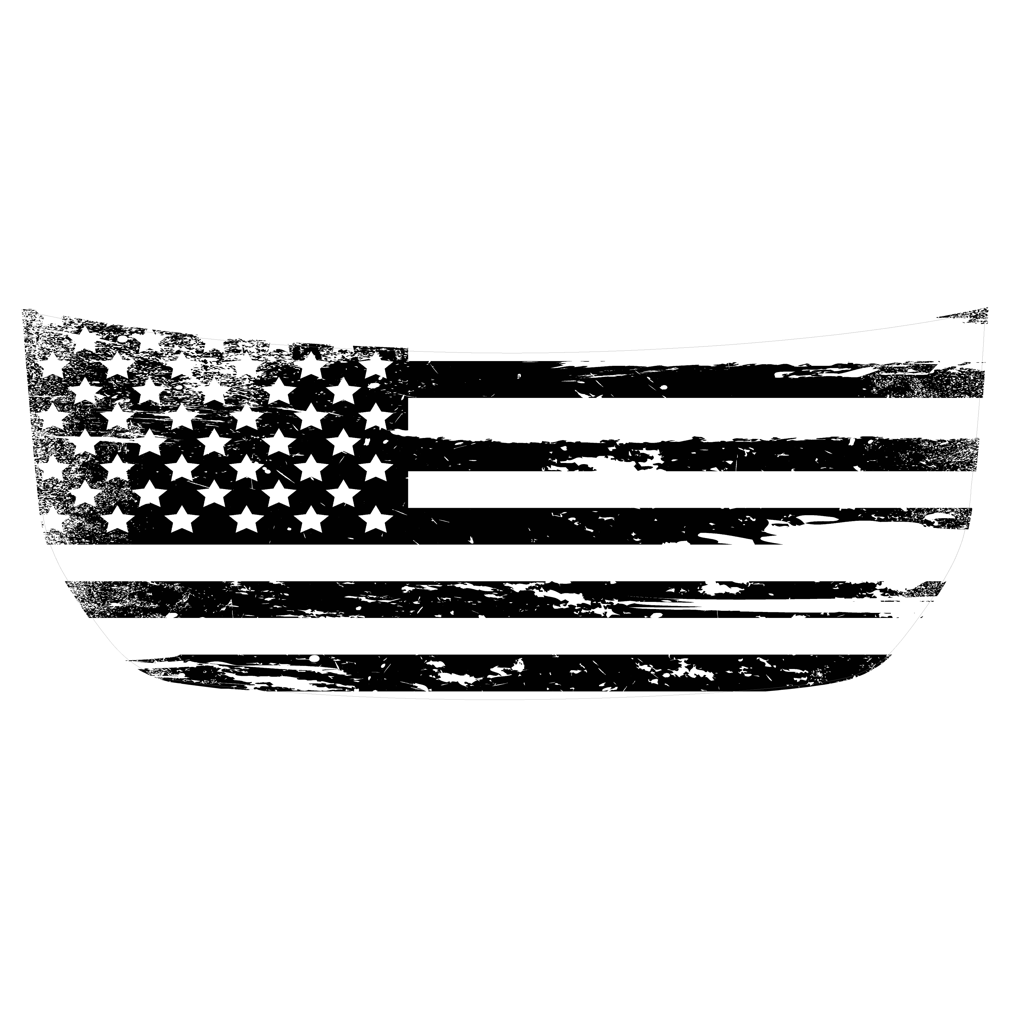 Stealth Clear American Flag Hood Overlay For 2021+ Bronco