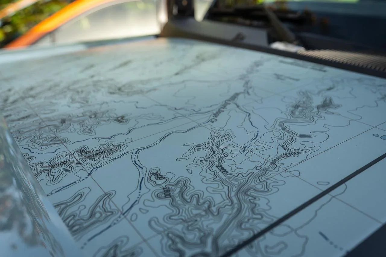 Stealth Clear Badlands Topographic Map Hood Overlay For 2021+ Bronco