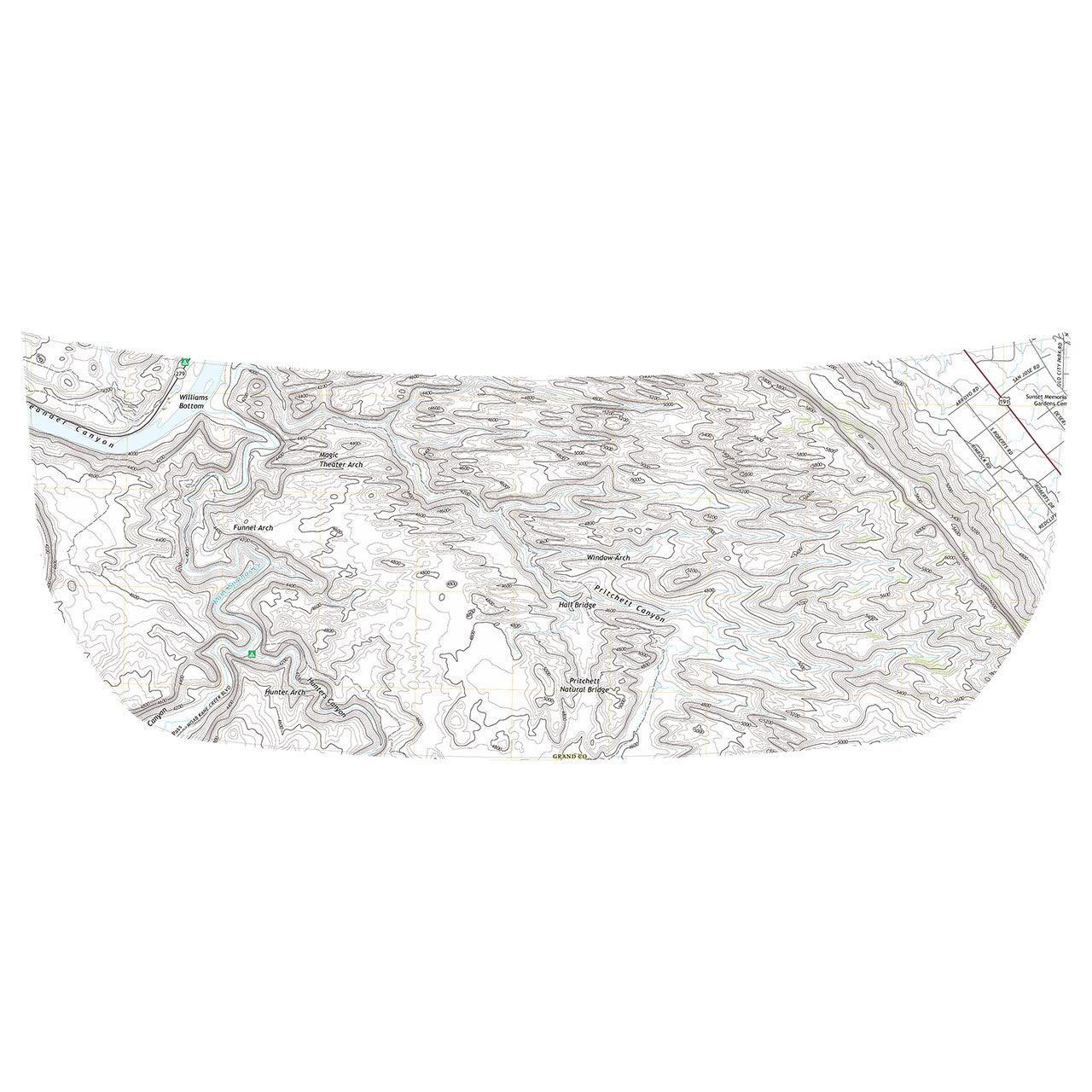 Stealth Clear Moab Topographic Map Hood Overlay For 2021+ Bronco