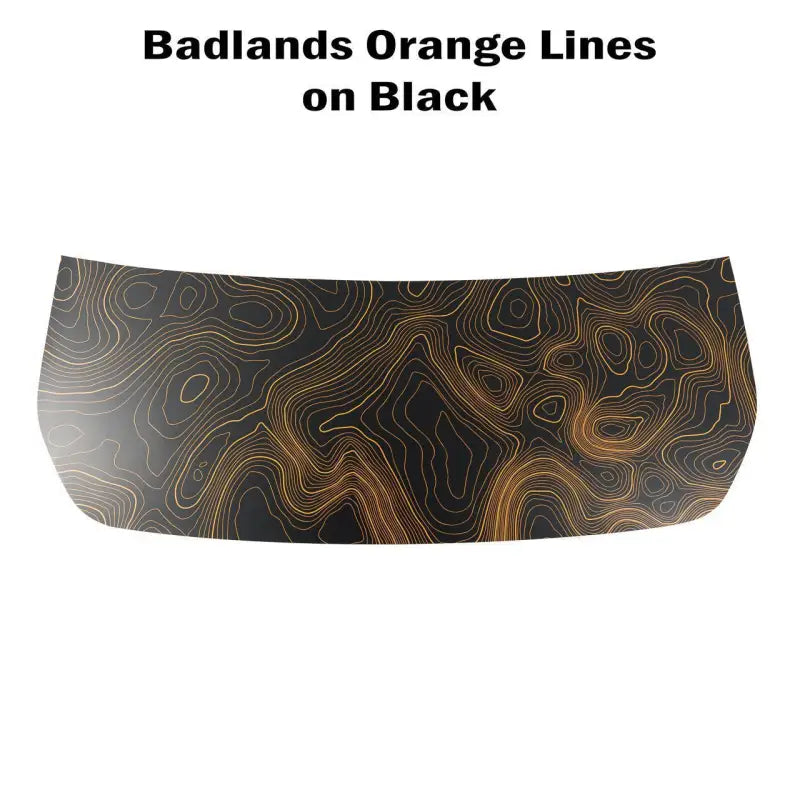 Stealth Topographic Map Hood Overlay (Printed Series) For 2021+ Bronco