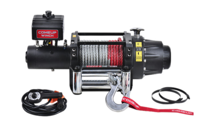 SEAL GEN2 20.0, 12V Winch with durable steel cable, robust motor, and hook assembly for off-road recovery and towing applications.