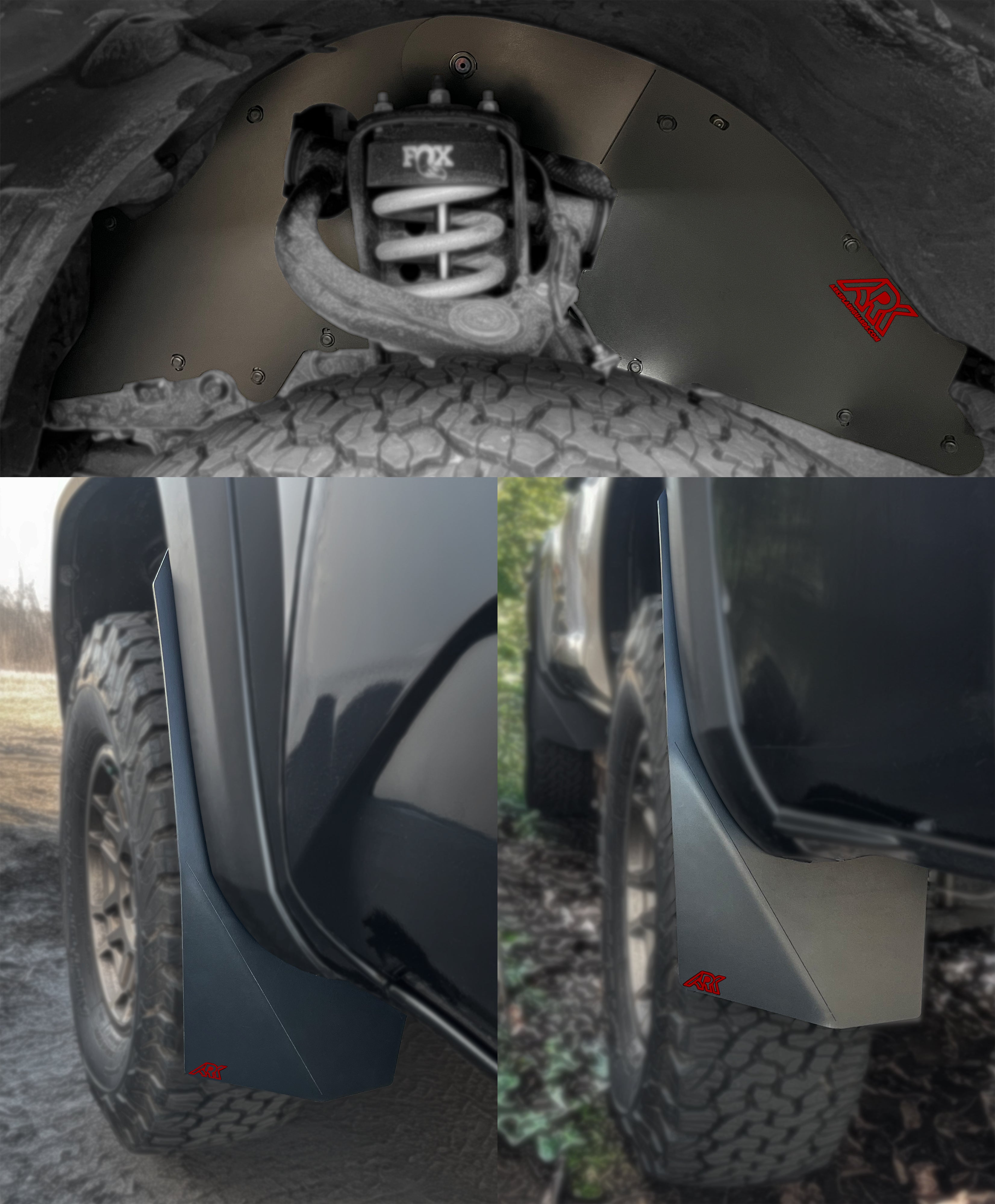 TriXpoly Splash Guards & Mudflap Micros For 2016-2023 Toyota Tacoma