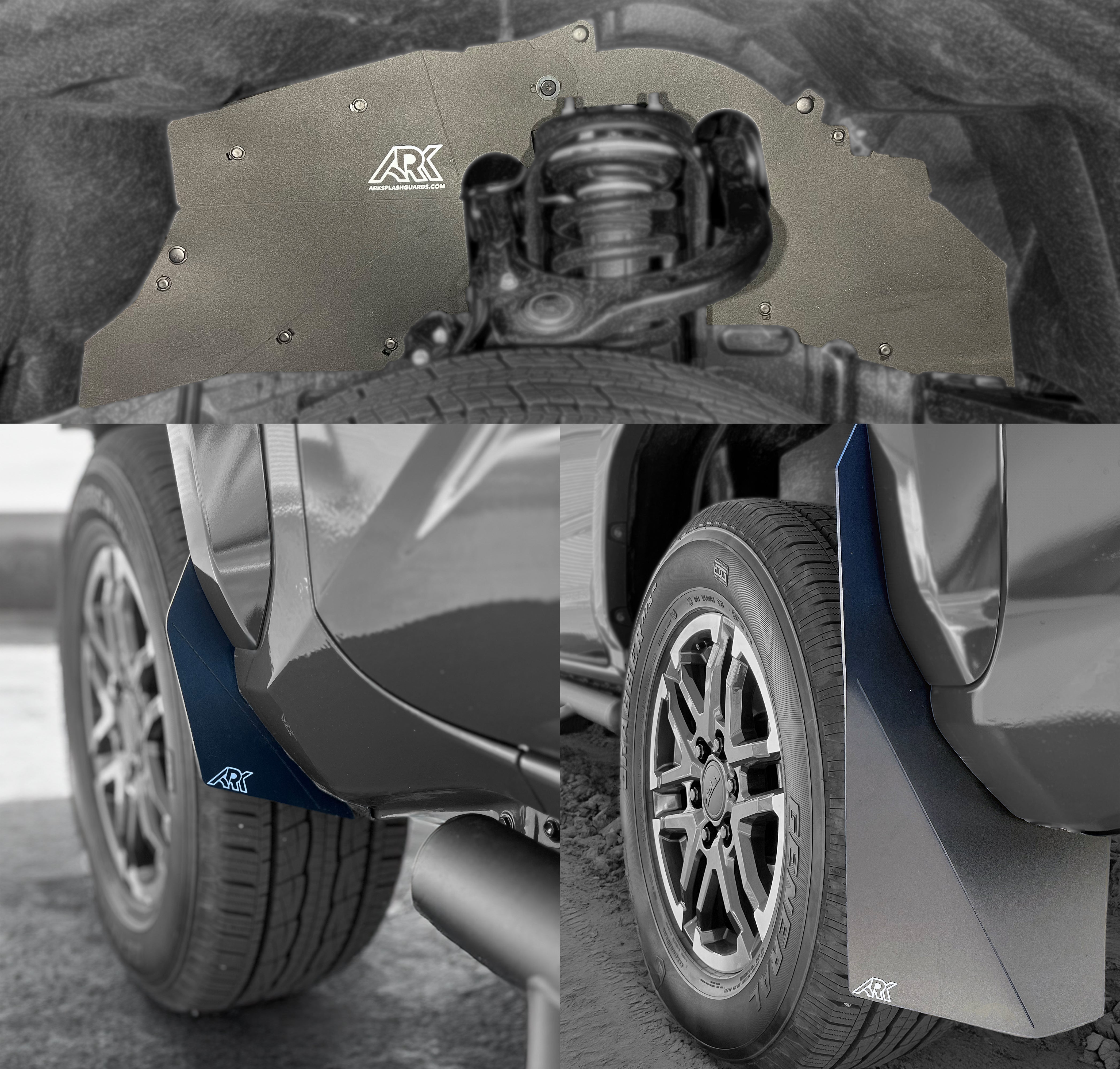 TriXpoly Splash Guards & Mudflap Micros For 2024+ Toyota Tacoma