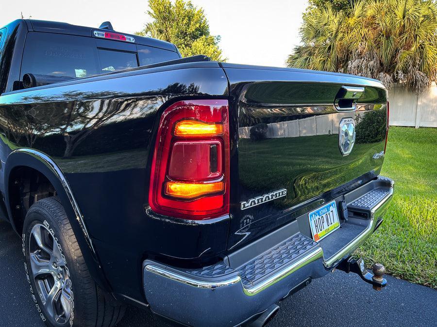 Tail Light Overlays For 2019-2022 RAM 1500 (w/ Blind Spot and Cross Path Detection)