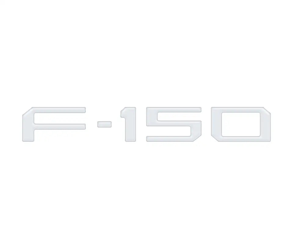 White F-150 emblem tailgate applique for Ford F-150 Raptor/King Ranch/Platinum/Limited