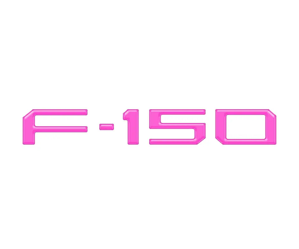 Pink F-150 emblem tailgate applique for 2021-2024 Ford F-150 Raptor King Ranch Platinum