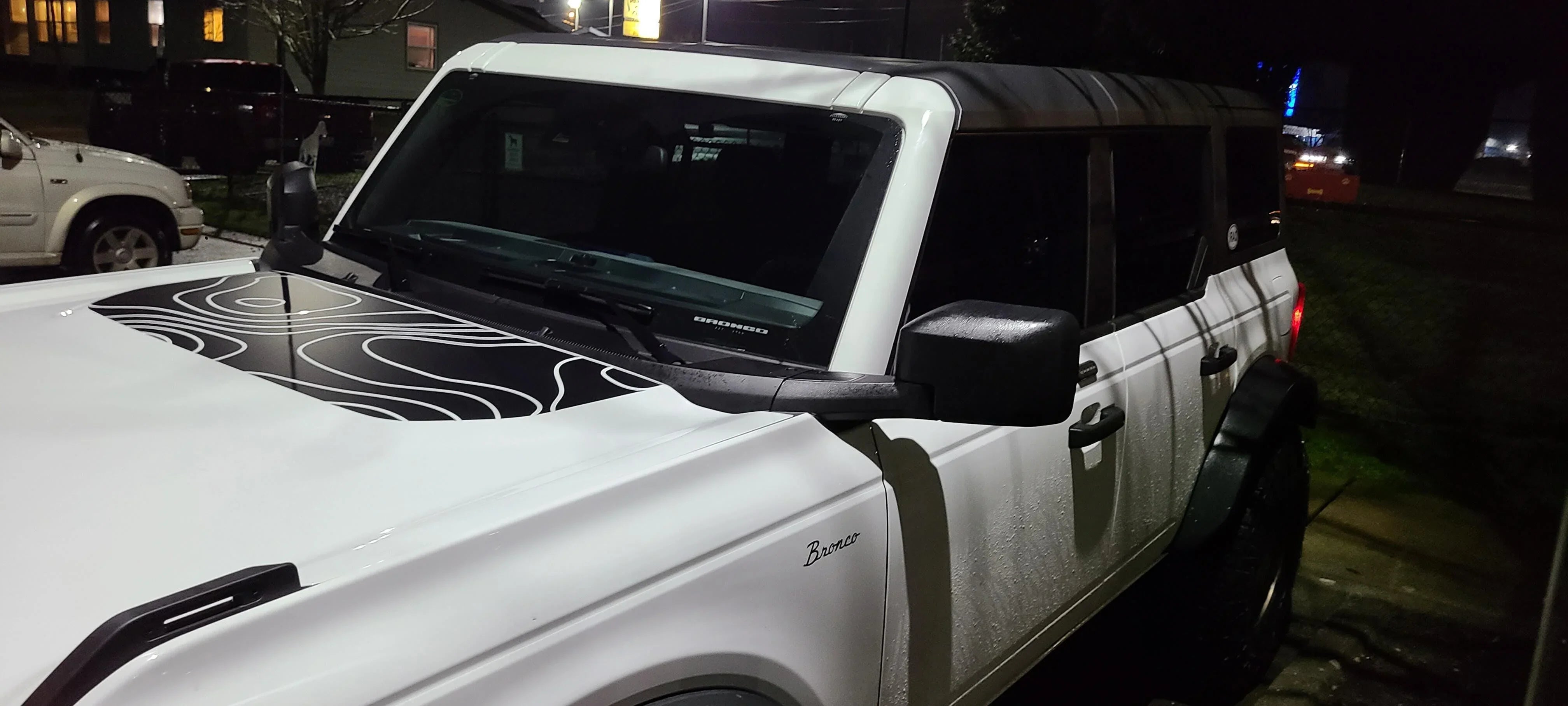 Topographic Map Hood Overlay For 2021+ Bronco