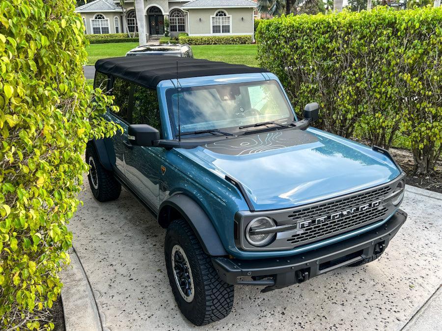 Topographic Map Hood Overlay For 2021+ Bronco