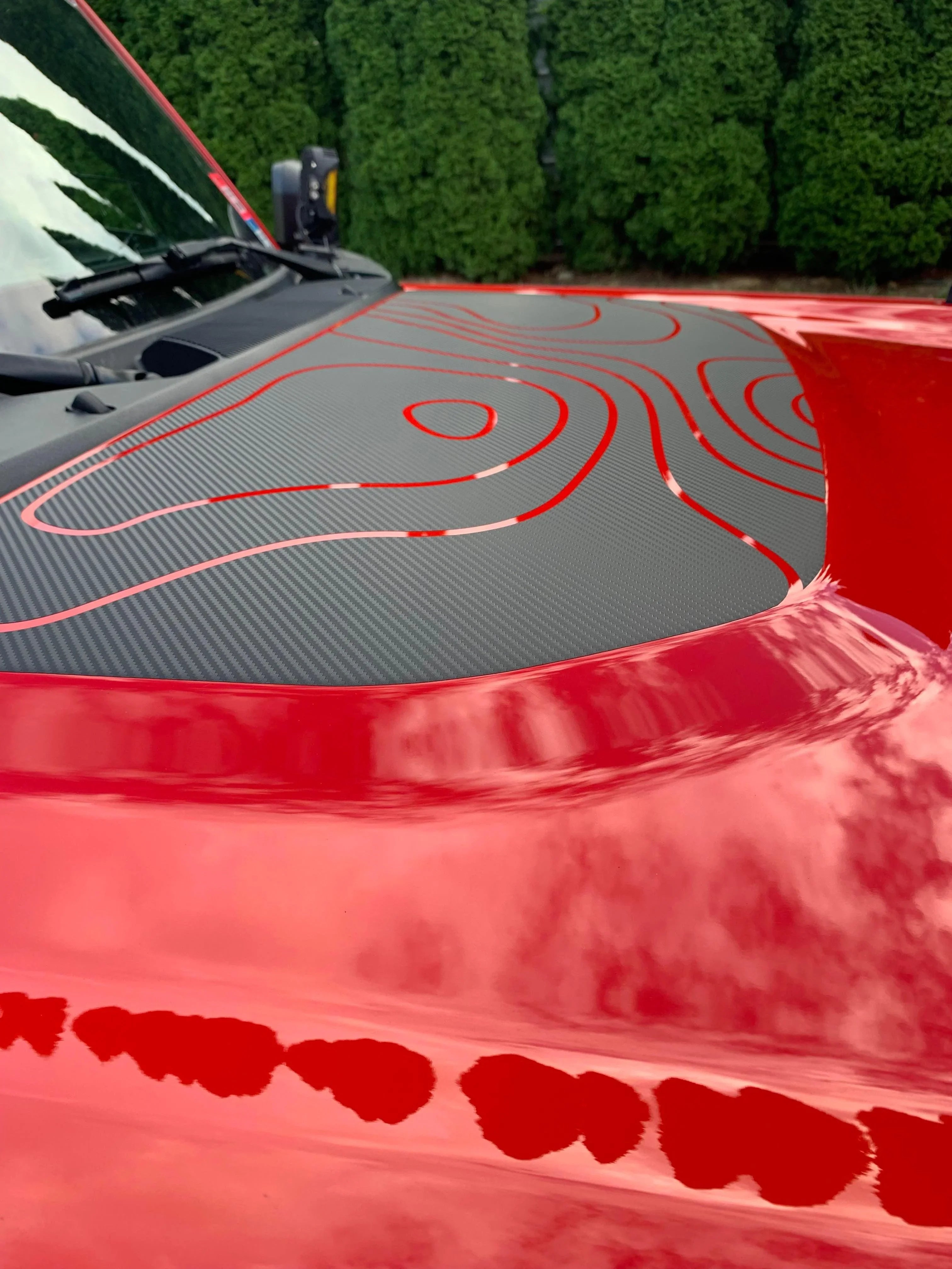 Topographic Map Hood Overlay For 2021+ Bronco