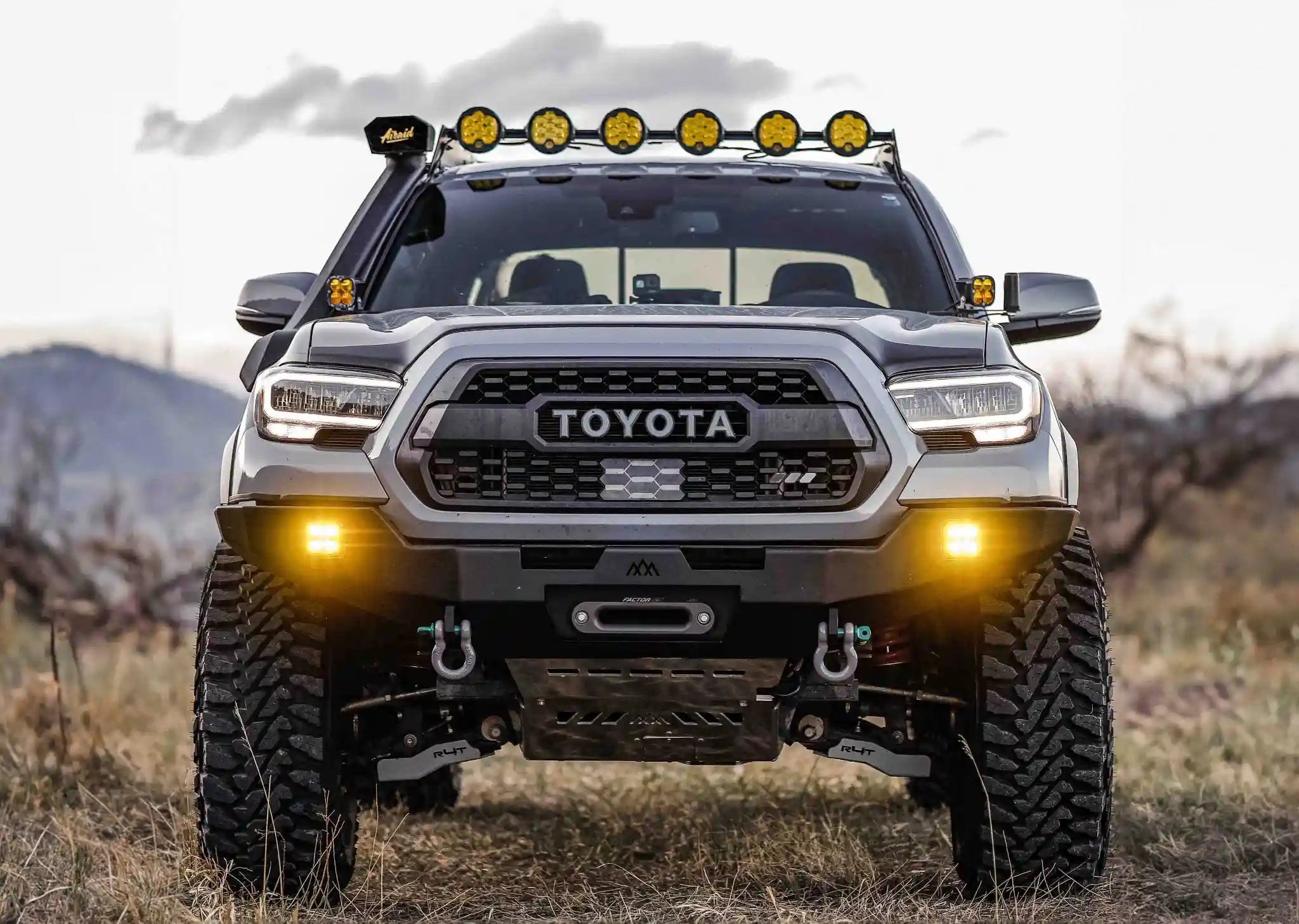 Hi-Lite Overland Front Bumper For Toyota Tacoma 3rd Gen (2016-2023) [No Bull Bar]