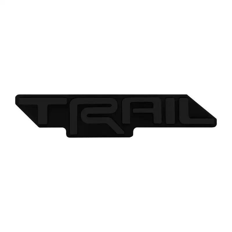 Trail Grille Badge - Satin Black - Accessories