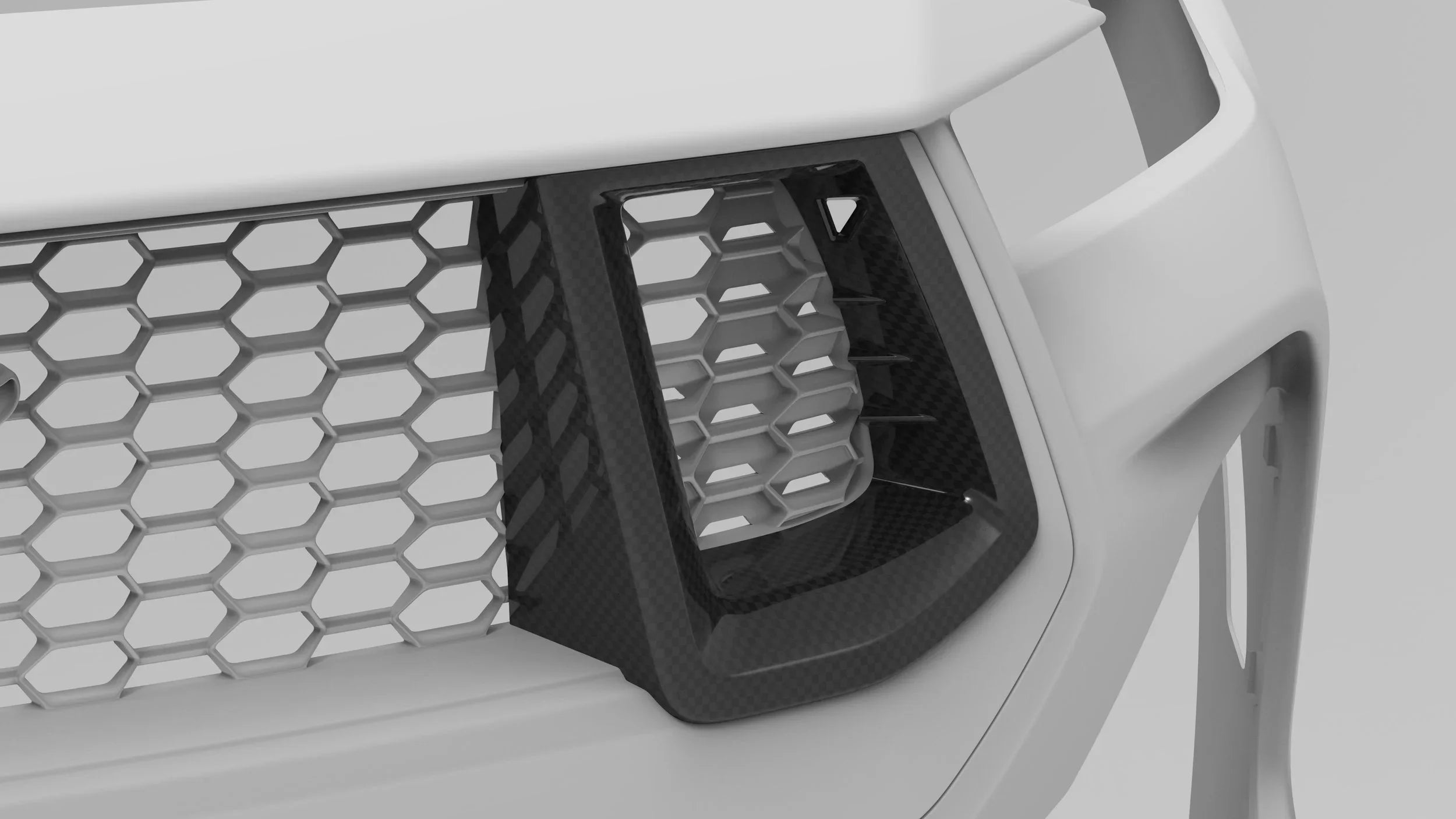 NYTOP Dry Carbon Grille Inserts For 2024-Current Ford Mustang GT