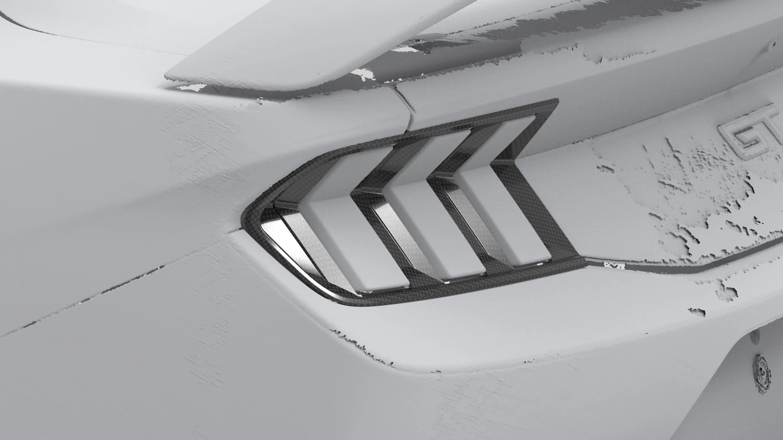 NYTOP Dry Carbon Taillight Cover For 2024-Current Ford Mustang