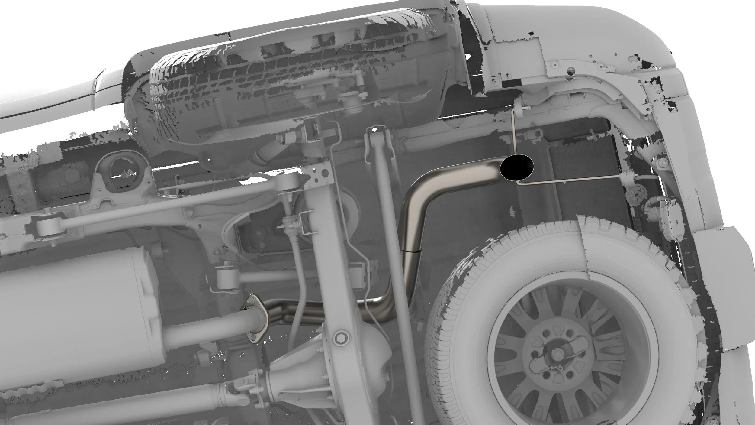 NYTOP Titanium Axle Dump Exhaust For 2024-Current Lexus GX550/Toyota Land Cruiser