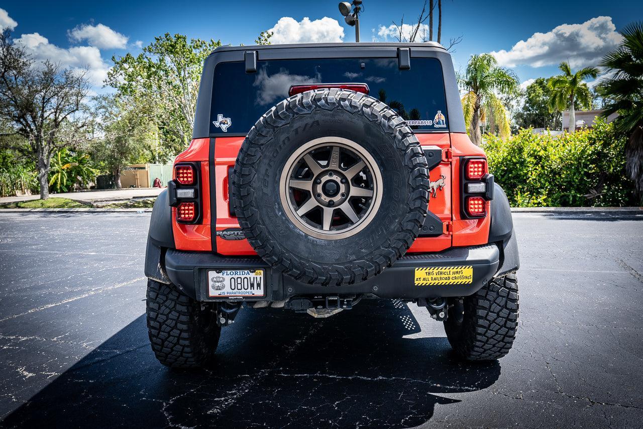 Version 1R Tail Light Overlays For 2021+ Bronco Raptor