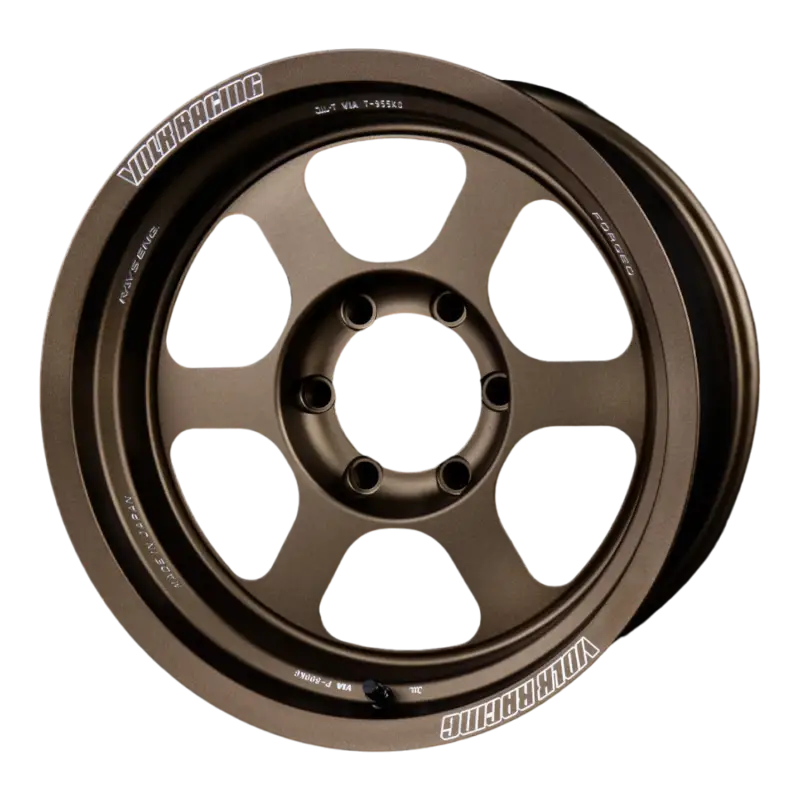 Volk Racing TE37XT M-Spec Wheel in bronze finish, 17x8.5 size with 6x139 bolt pattern and -10 offset, featuring machined logos and off-road design.