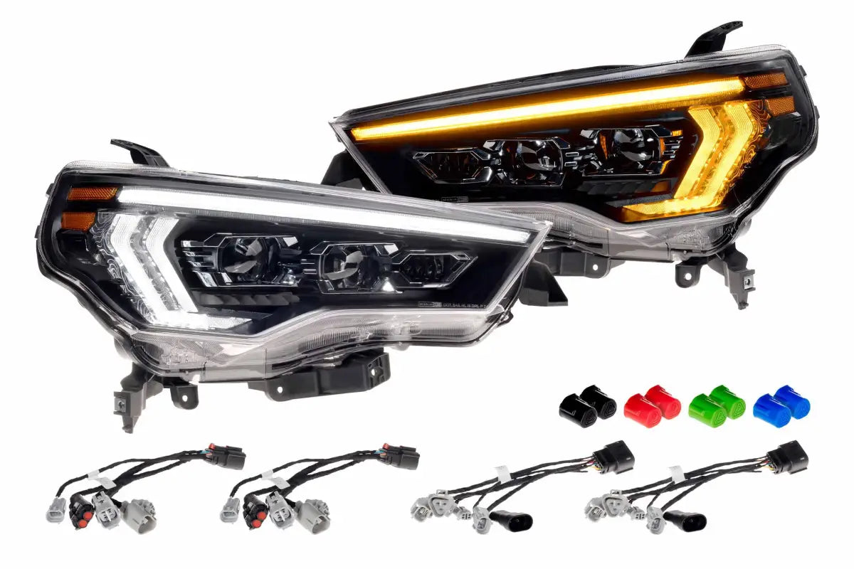 Automotive LED headlight assembly with high beam and turn signals for XB Evo Headlights for 14-24 4Runner