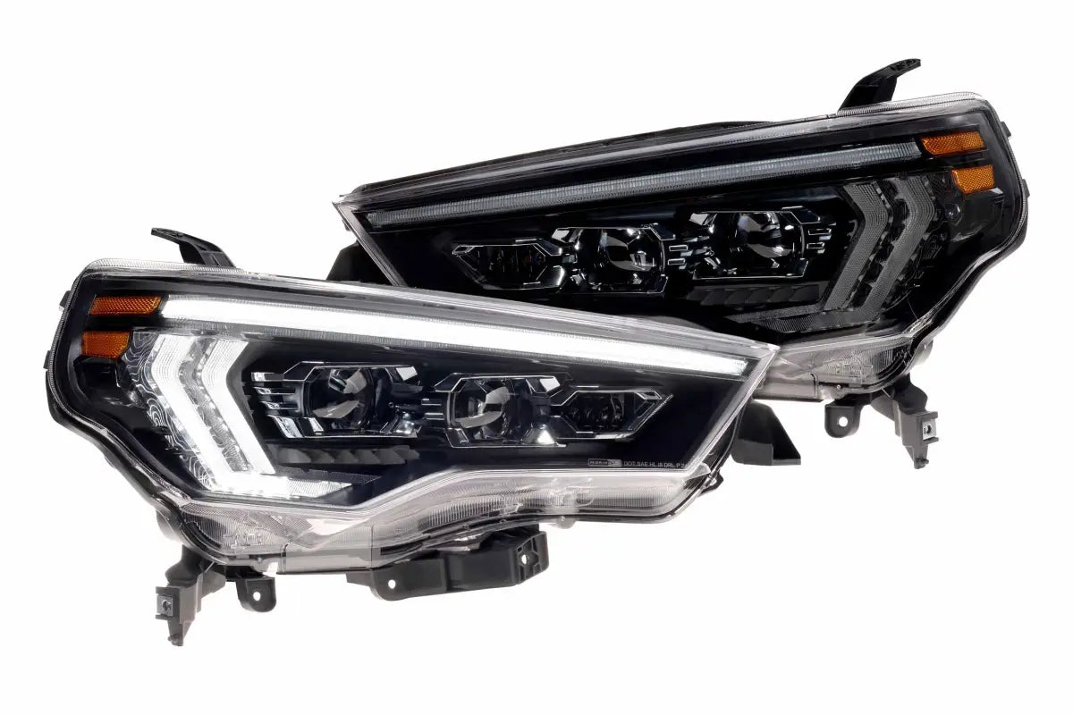 Automotive LED headlights featuring high beam and turn signals for XB Evo Headlights For 14-24 4Runner