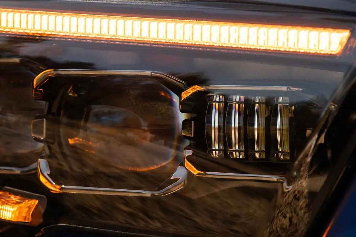 Illuminated XB Evo Headlights for 16-23 Tacoma with high beam and turn signals