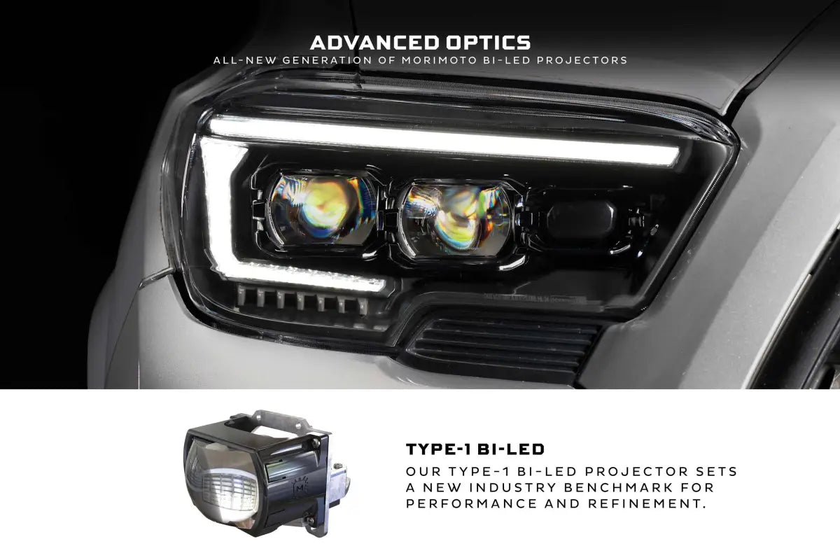 Automotive LED projector headlight from XB Evo Hybrid Headlights For 16-23 Tacoma
