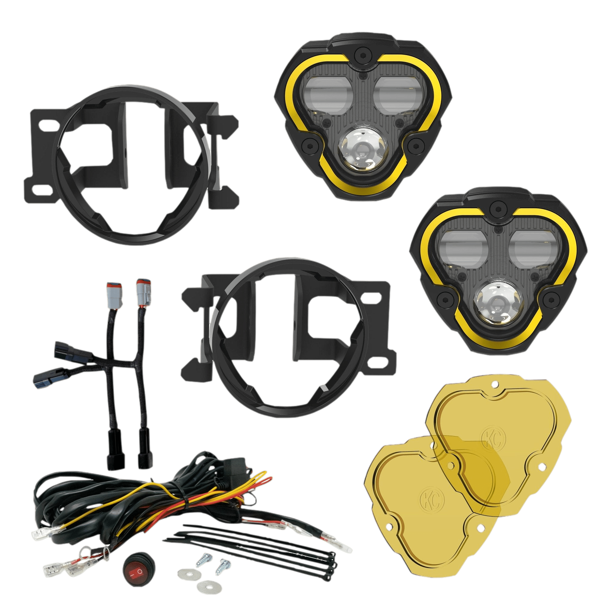 FLEX ERA® 3 Dual Mode SAE Fog Lights - 2-Light Master Kit - Toyota Tacoma/4Runner/Tundra - #97154 - Sibi Built